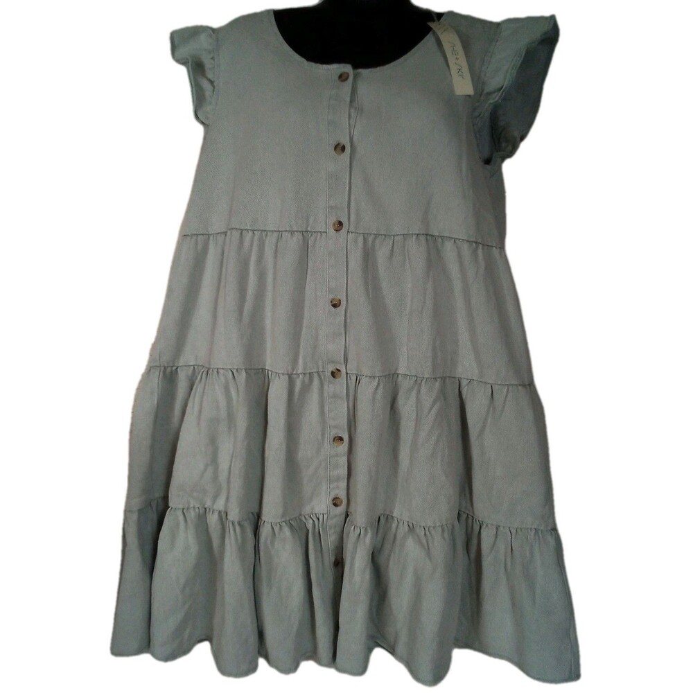 Women's She +Sky New‎ With Tags Sleeveless Dress Light Blue Size Large